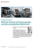 Screenshot article Deine Bahn - ECM as an opportunity for vehicle owners and the European rail market
