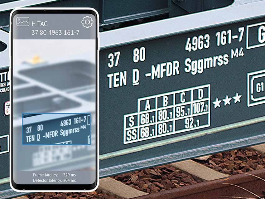 App für die Zugabfertigung mit integriertem Wagennummernscanner