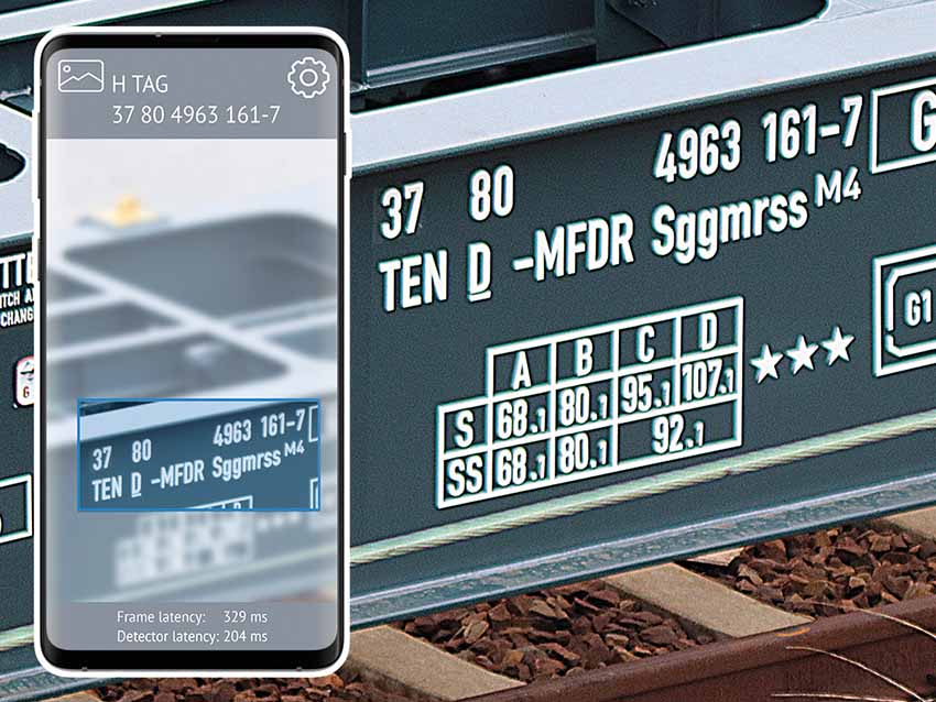 Wagennummer scannen mit dem Smartphone