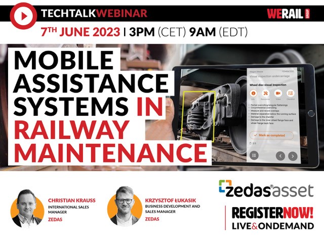 ZEDAS Live-Webinar: Mobile assistance systems in railway maintenance