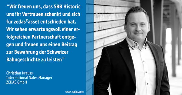 Bahnsoftwarespezialist ZEDAS hilft Schweizer Stiftung SBB Historic ECM-konform instandzuhalten