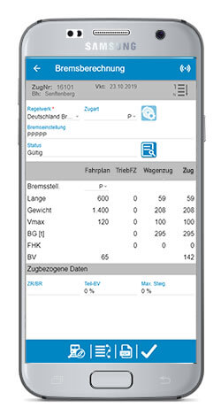 App Zugabfertigung Bremsberechnung Wagon Damage Report Bremszettel Wagenliste